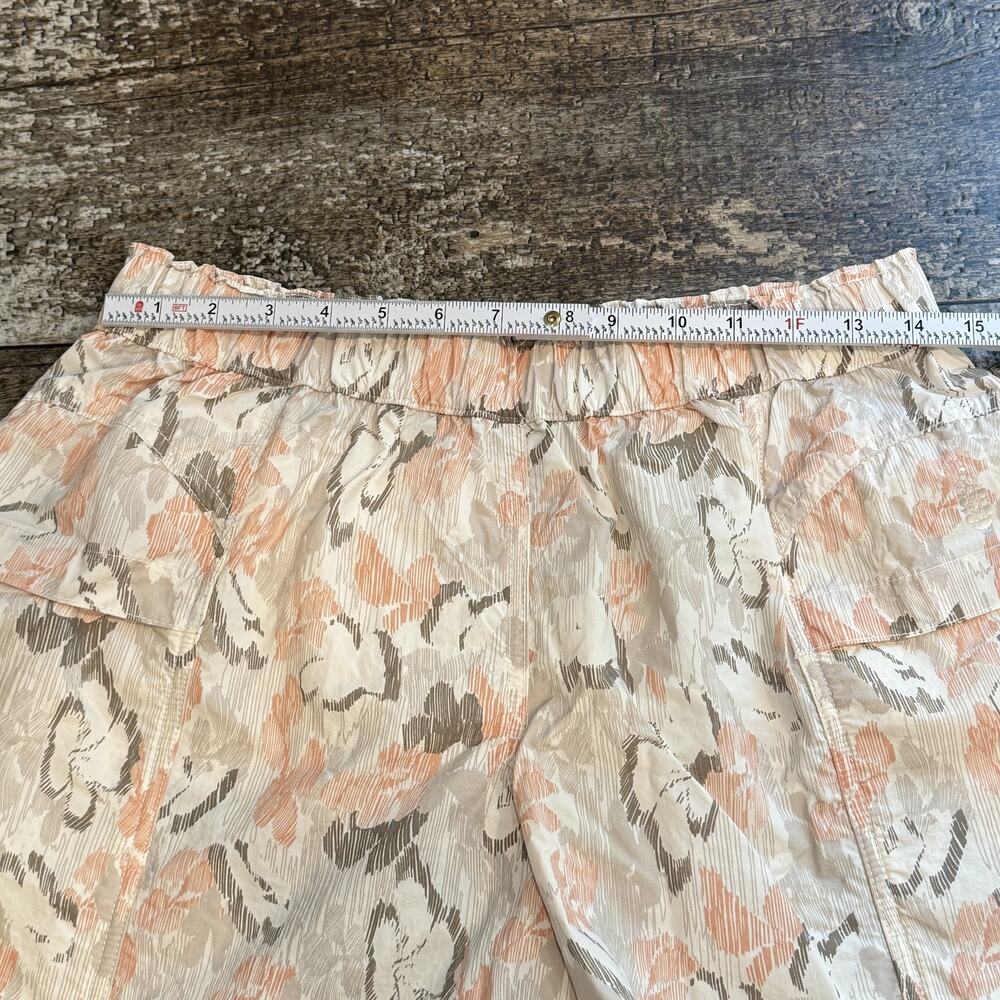 Free People Movement‎ In the Wild Printed Shorts Small Ivory Combo Pink Gray NEW - Picture 11 of 14